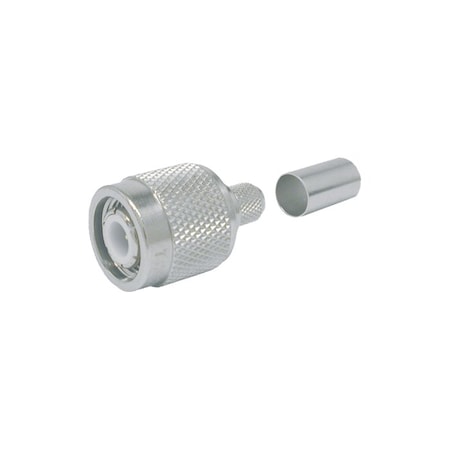 Times Microwave Systems TNC MALE PLUG 50 OHM CRIMPSLEEVE FOR LMR-240NO BRD TRIM TC-240-TM-X
